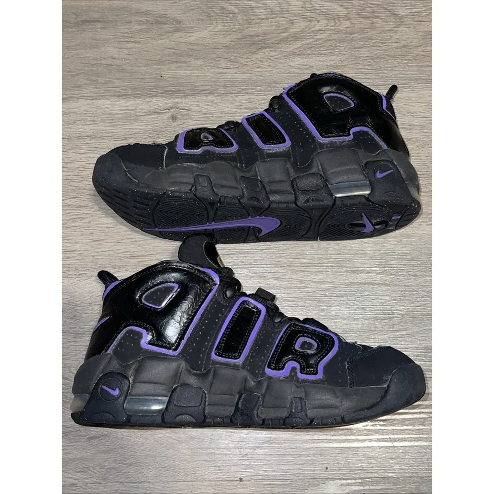 Size 7Y (GS) - Nike Air Uptemp Black Action Grape DX5954-001